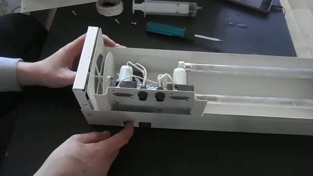 Облучатель бактерицидный рециркуляторный Кама ОБРН 2х8-01: техническое обслуживание ТО, замена ламп