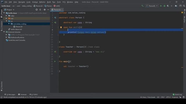 Belajar Kotlin OOP Bahasa Indonesia - 13 - Abstract Class [properties dan fungsi] смотреть онлайн