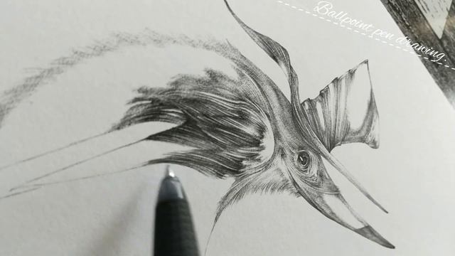 【ボールペン画メイキング】鳥 - その32 -【Ballpoint pen drawing】 смотреть онлайн