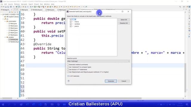 Como usar List y Arraylist con Objetos en JAVA metodo equals hashcode indexOf Busqueda PARTE 1/2 смотреть онлайн