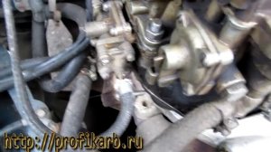 Ремонт карбюратора - установка вакуумных шланг к-151