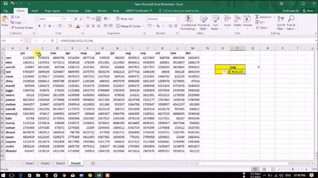 INDEX and MATCH in EXCEL-telugu audio смотреть онлайн