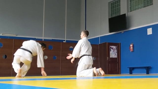Hanmi Handachi Jiyu Waza - training смотреть онлайн