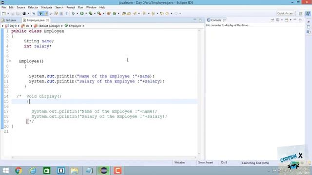 Java Course in Tamil(Beginners)|Constructor Overloading|default Constructor in Practical|CodebinX смотреть онлайн