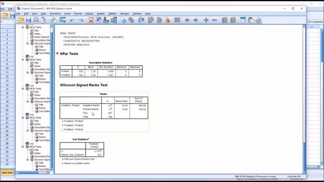 Wilcoxon Signed-Rank Test in SPSS with Effect Size Calculation in Excel смотреть онлайн