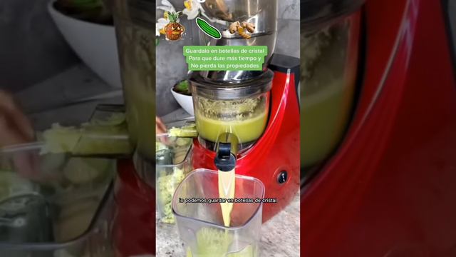 Jugo verde de piña jengibre pepino 🥒. смотреть онлайн