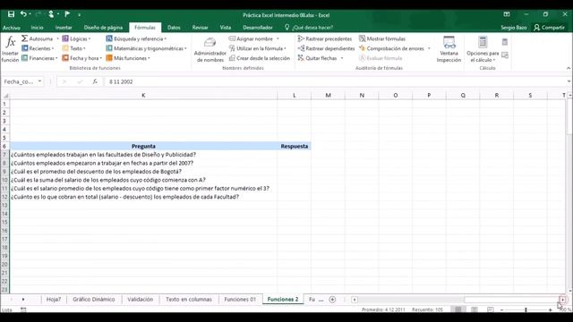 11 EJERCICIOS de EXCEL INTERMEDIO para PRÁCTICA - Parte 8 смотреть онлайн