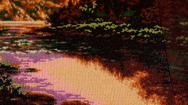 4. Вышивка бисером "Горное пастбище" 60х80. Obraz wyszywany koralikami. смотреть онлайн