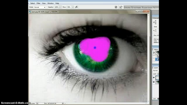 How to Change Eye colour on Photoshop CS2 смотреть онлайн