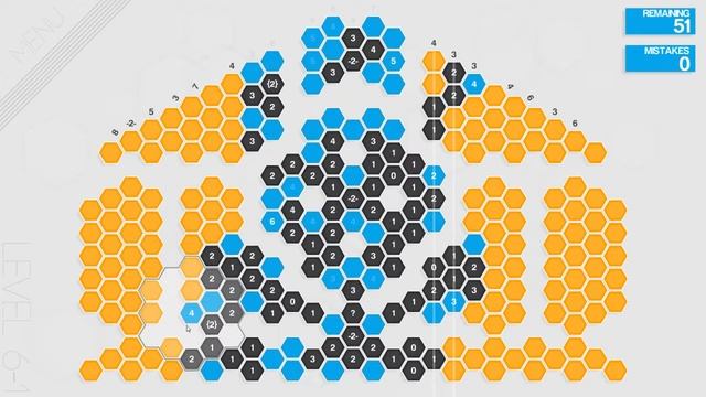 Hexcells Infinite. Головоломка. part 2. сгорел из-за мискликов. смотреть онлайн