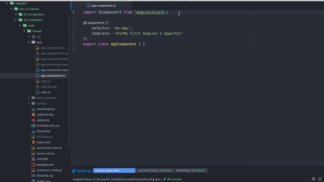 Angular2 - Тур героев - #2 - Установка смотреть онлайн