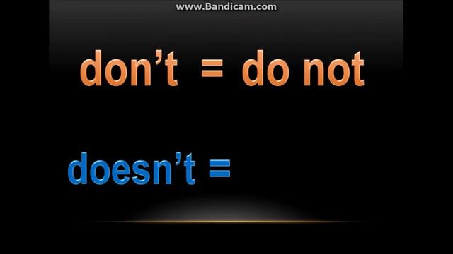 English Grammar--Do,Does,Don't,Doesn't