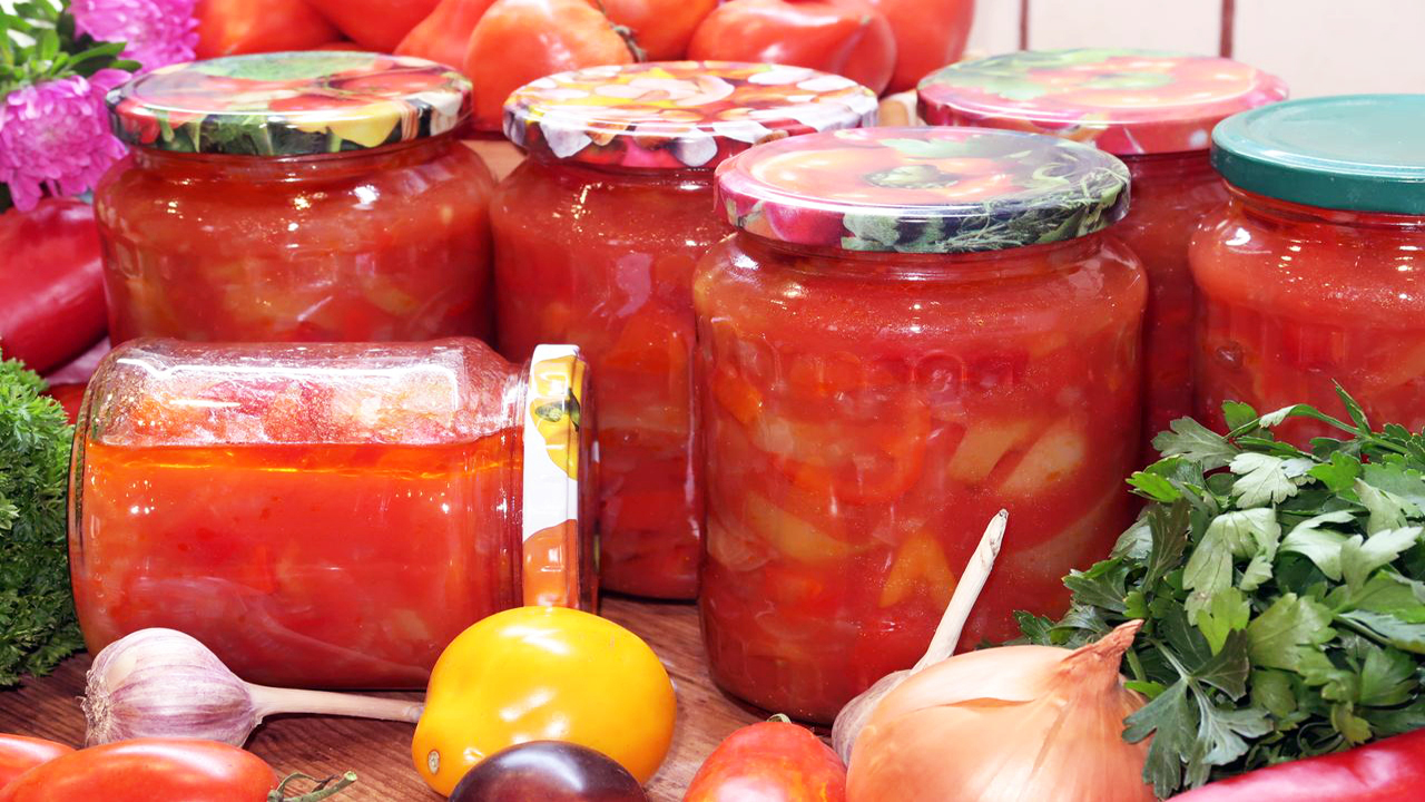 Очень вкусное лечо с перцем и репчатым луком на зиму смотреть онлайн