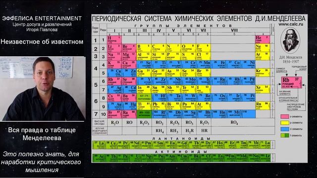 Вся правда о таблице Менделеева. Неизвестное об известном. смотреть онлайн