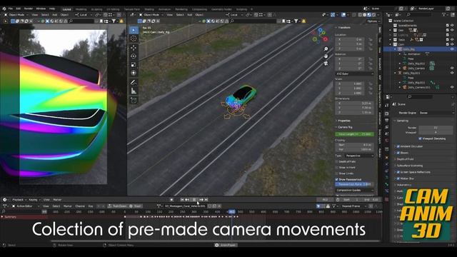 Set Up Dynamic Camera Movements in Blender! смотреть онлайн