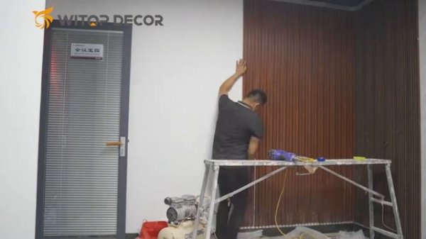 Interior WPC Wall Panel Instalation, Easy! Quick!