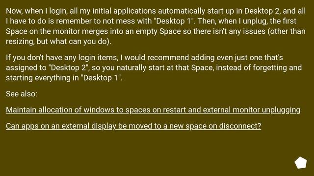 How can I stop OSX from combining spaces when I unplug a monitor? смотреть онлайн