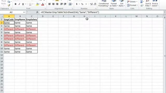 Excel - Compare Data In Different Spreadsheets смотреть онлайн
