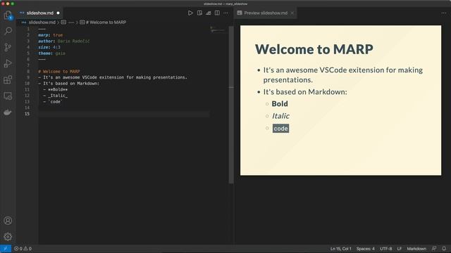 MARP - Make Presentations with Markdown in VSCode | Can it replace PowerPoint? | Better Data Scienc смотреть онлайн