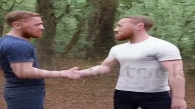 [AI] conor mcgregor shaking hands with mark zuckerberg in the forest смотреть онлайн