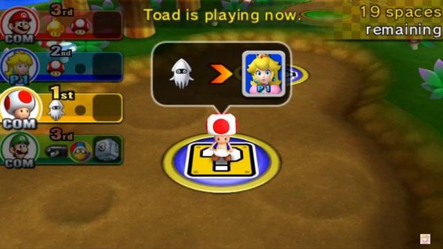 ? Mario Party Island Tour (Perilous Palace Path) Peach Gameplay ? смотреть онлайн