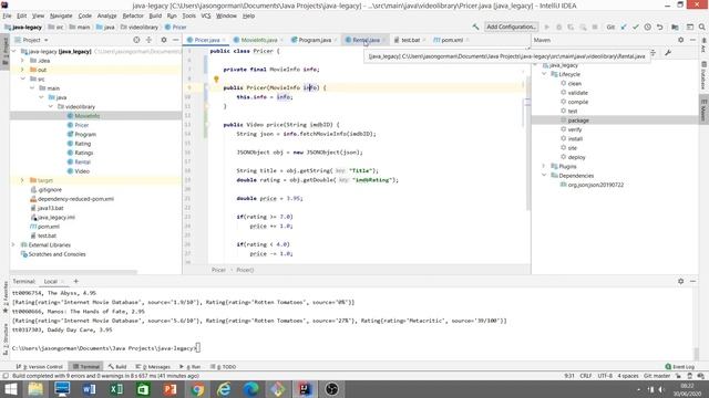 Java Legacy Code смотреть онлайн