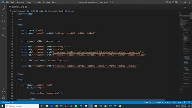 Design a responsive user profile page using HTML, CSS, JavaScript, and Bootstrap. смотреть онлайн
