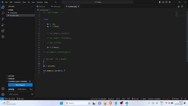 php & mysqli in hindi php number and type casting - part 7 смотреть онлайн