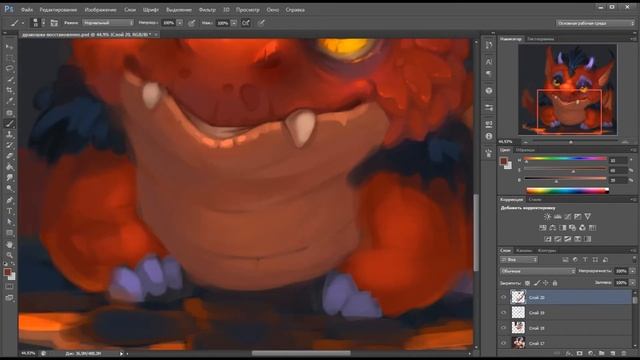 Little dragon speedpaint in photoshop смотреть онлайн