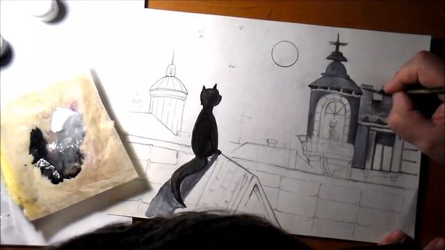 Как нарисовать кошку. Как нарисовать кота. Рисунки для срисовки смотреть онлайн