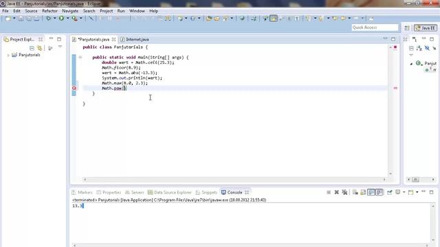 Java Tutorial Programmieren für Anfänger 28 -- Die Math Klasse смотреть онлайн