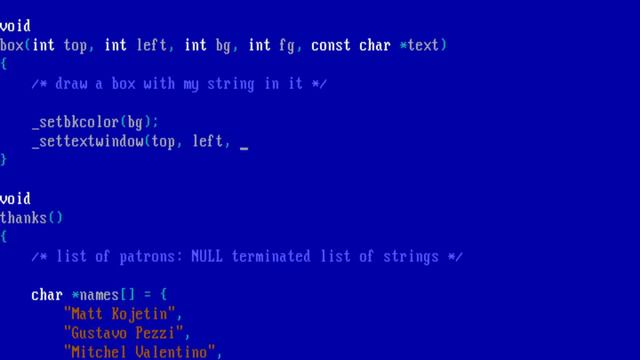 Video end screens as a DOS program смотреть онлайн