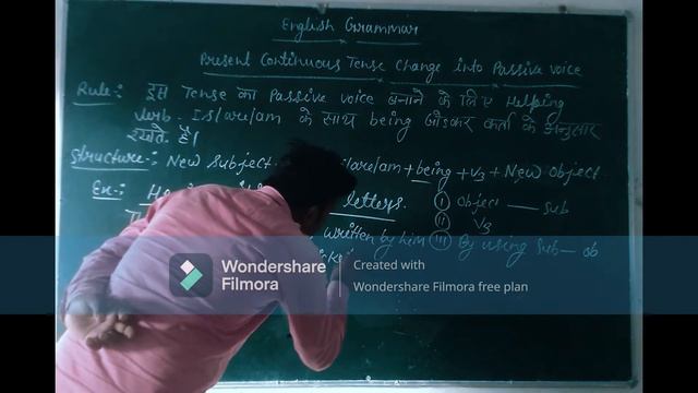 present continuous tense change into passive voice смотреть онлайн