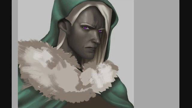 Painting Drizzt Do'Urden - Digital Speed painting- Art смотреть онлайн