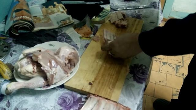 Тяпки. ХВГ , У10А. Угол заточки(15-18 град на сторону). Рубка (курица,свиные ребра) смотреть онлайн