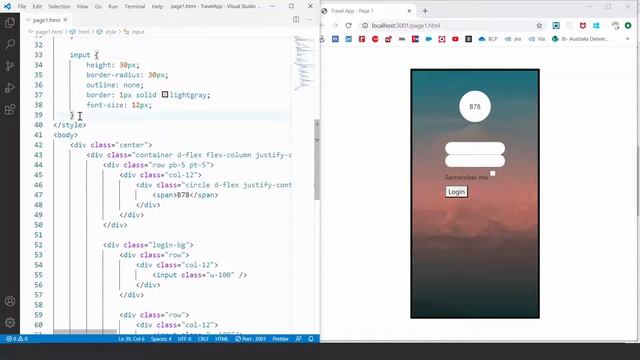 Travel Mobile App Concept - 1 | Convert UI Design to HTML, CSS using Bootstrap 4 смотреть онлайн