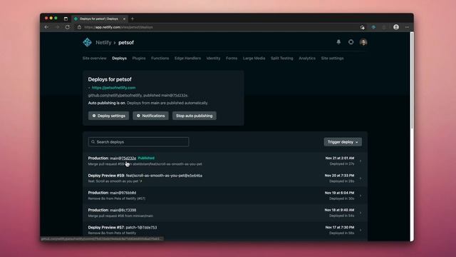 See what triggered each Netlify build — git commits смотреть онлайн