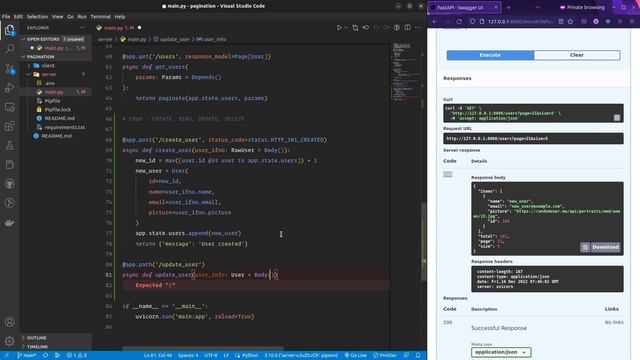 FastAPI CRUD operations смотреть онлайн