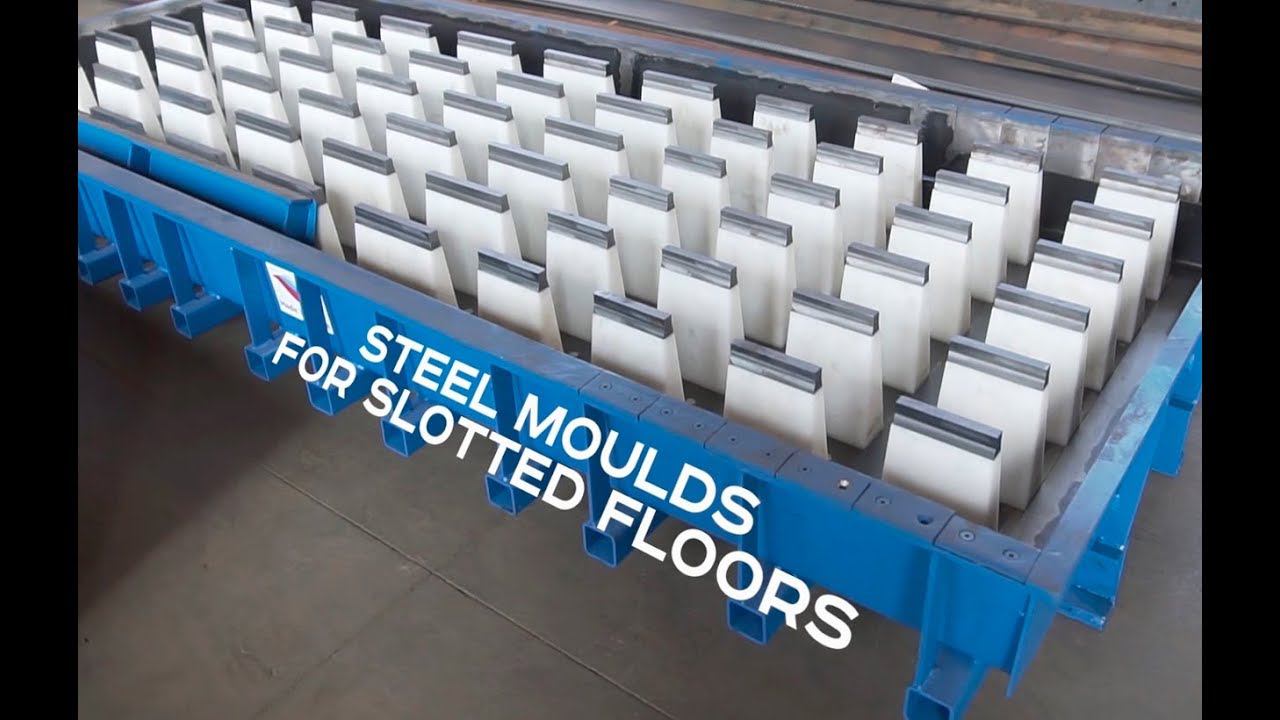 Steel moulds for slotted floors by M-Konstruktor смотреть онлайн