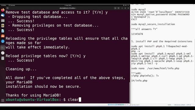 4.0 Set up LAMP(Linux, Apache, MySQL, PHP) on Ubuntu 22.04 | Virtualbox | Linux VM | Windows Host смотреть онлайн