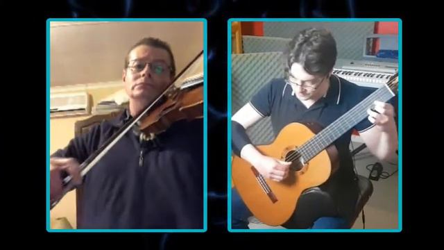 Cantabile by Niccolò Paganini for violin and guitar смотреть онлайн