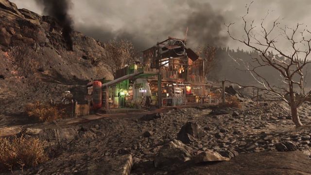Ash Heap Coffee Stop | Fallout 76 CAMP Build смотреть онлайн