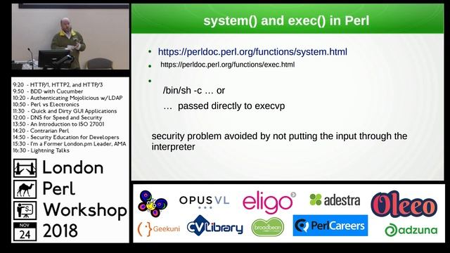 LPW 2018: "security checks using perlcritic" - Peter Allan смотреть онлайн