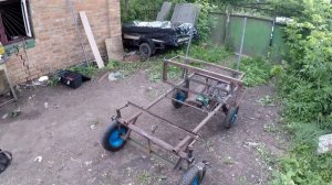 Такой мощности мы не ожидали! (часть 2) самодельный картинг с мотором от мотокосы!