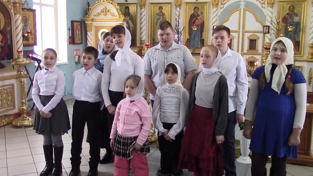 Выступление учеников воскресной школы Храма Иверской иконы Божией Матери пос. Октябрьский смотреть онлайн