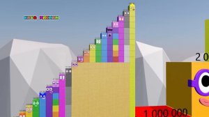 Numberblocks Step Squad 1 to 10 vs 1000 to 30 Million BIGGEST Standing Tall Number Pattern