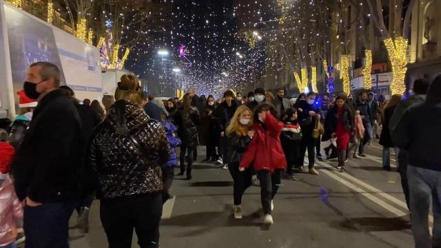 Tbilisi Christmas night walk 4K GEORGIA ?? смотреть онлайн