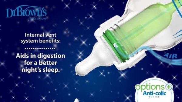 Антиколиковые бутылочки Dr. Brown's Options+ с узким горлышком