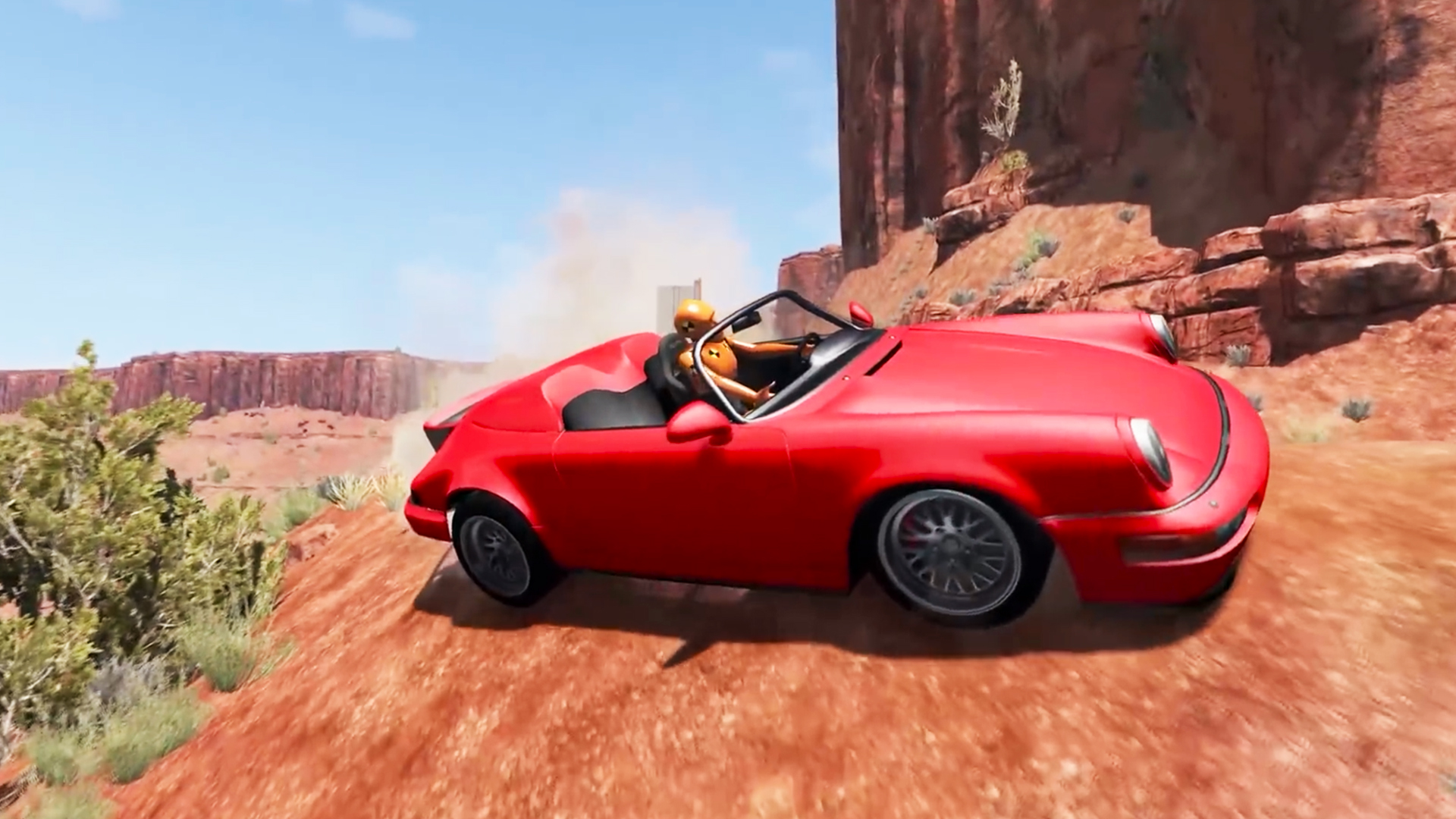 Beamng drive - Падение с обрыва 30 | HITGAMEZ