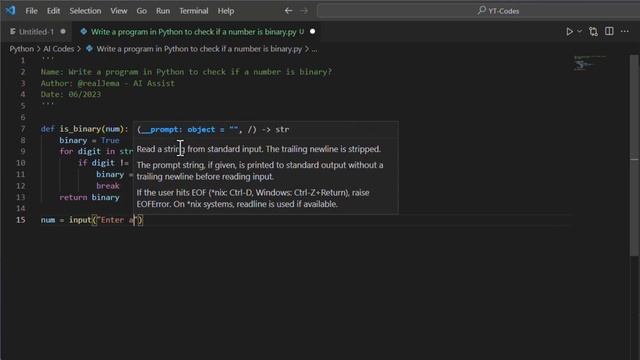 Write a program in Python to check if a number is binary? смотреть онлайн